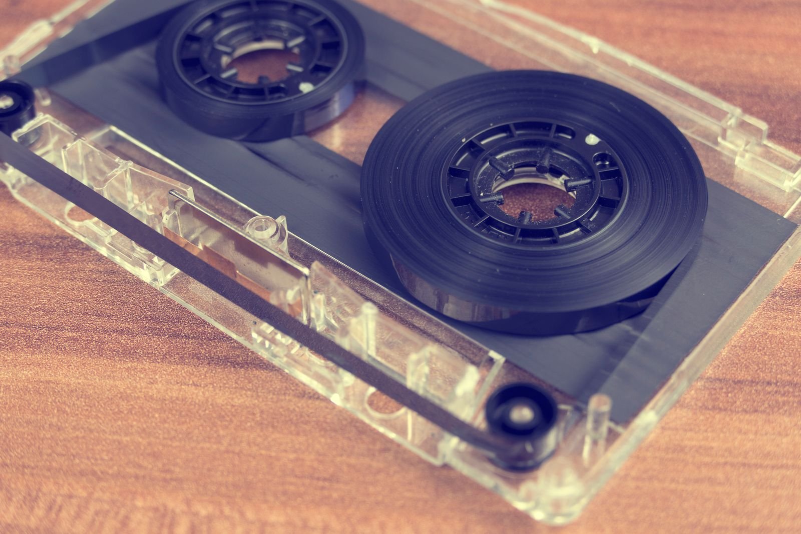 Stack of cassette tapes, a nod to grunge-era mixtapes