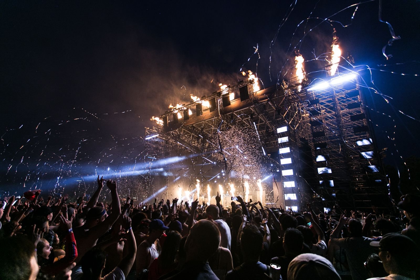 Crowd at a show, capturing the live energy that fuels each grunge revival